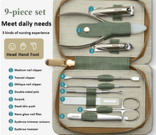 Load image into Gallery viewer, "Arna's" Royal Collection - German Manicure Pedicure Set - Stainless Steel Professional Travel Kit