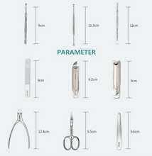 Load image into Gallery viewer, "Arna's" Royal Collection - German Manicure Pedicure Set - Stainless Steel Professional Travel Kit