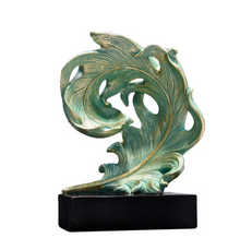 Load image into Gallery viewer, Luxury Feather Statue Designer Gold or Green