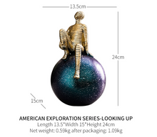 Load image into Gallery viewer, Nordic Abstract Sculpture Golden Book Shelf Accessories - Office Home & Living