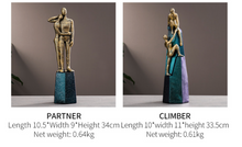 Load image into Gallery viewer, Nordic Abstract Sculpture Golden Book Shelf Accessories - Office Home & Living