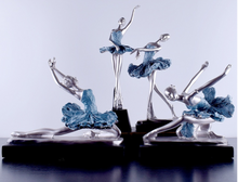 Load image into Gallery viewer, Nordic Sculpture Ballerina Statue Book Shelf Accessories x2 - Office Home & Living