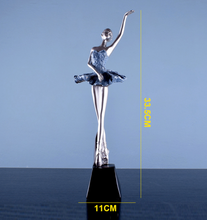 Load image into Gallery viewer, Nordic Sculpture Ballerina Statue Book Shelf Accessories x2 - Office Home & Living
