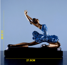 Load image into Gallery viewer, Nordic Sculpture Ballerina Statue Book Shelf Accessories x2 - Office Home & Living