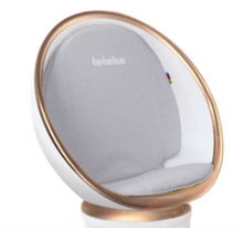 Load image into Gallery viewer, Designer Dining Chair High Chair 360 Degree Rotary Multifunctional - Gold or Silver Leather Wood