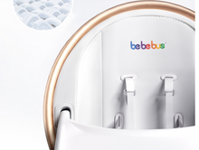 Load image into Gallery viewer, Designer Dining Chair High Chair 360 Degree Rotary Multifunctional - Gold or Silver Leather Wood