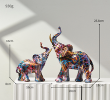 Load image into Gallery viewer, Nordic Sculpture Designer Elephant Statue x2 Book Shelf Accessories - Office Home & Living