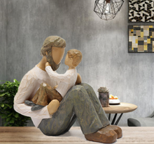 Load image into Gallery viewer, Nordic Sculpture Designer Father & Son Statue Book Shelf Accessories - Office Home & Living