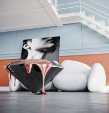 Load image into Gallery viewer, Italian Style Paint Coffee Table - Art Dec Modern Designer (Many Colours)