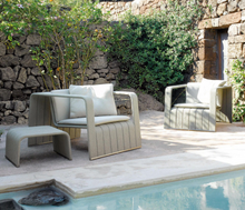 Load image into Gallery viewer, Luxury Plus Furniture - Rattan Set 2 Chairs + 2 Stools (Balcony, Patio, Courtyard)