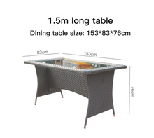 Load image into Gallery viewer, Luxury Plus Furniture - Nordic Minimalist Tables And Chairs 1.5M x 4 Chairs (Balcony, Patio, Courtyard)