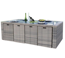 Load image into Gallery viewer, Luxury Plus Furniture - Minimalist Rattan 6 Chairs + Table (Balcony, Patio, Courtyard)