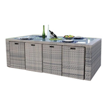 Load image into Gallery viewer, Luxury Plus Furniture - Minimalist Rattan 2 Chairs + Table (Balcony, Patio, Courtyard)