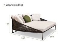 Load image into Gallery viewer, Luxury Plus Furniture - Nordic Rattan Designer Leisure Round Bed - Mix & Match (Balcony, Patio, Courtyard)