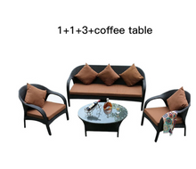 Load image into Gallery viewer, Luxury Plus Furniture - Nordic Rattan Designer Outdoor 4 Piece Set - Mix & Match (Balcony, Patio, Courtyard)