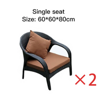 Load image into Gallery viewer, Luxury Plus Furniture - Nordic Rattan Designer Outdoor 4 Piece Set - Mix & Match (Balcony, Patio, Courtyard)