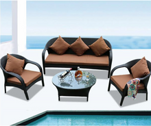 Load image into Gallery viewer, Luxury Plus Furniture - Nordic Rattan Designer Outdoor 4 Piece Set - Mix & Match (Balcony, Patio, Courtyard)