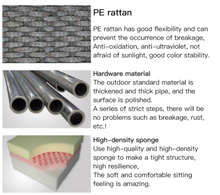 Load image into Gallery viewer, Luxury Plus Furniture - Nordic Rattan Designer Outdoor 4 Piece Set - Mix & Match (Balcony, Patio, Courtyard)