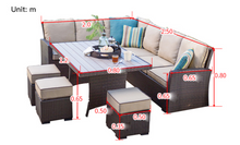Load image into Gallery viewer, Luxury Plus Furniture - Nordic Rattan Designer Outdoor 6 Piece Set - Mix & Match (Balcony, Patio, Courtyard)