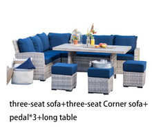 Load image into Gallery viewer, Luxury Plus Furniture - Nordic Rattan Designer Outdoor 6 Piece Set - Mix & Match (Balcony, Patio, Courtyard)