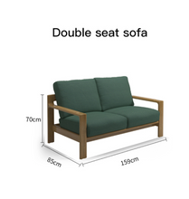 Load image into Gallery viewer, Luxury Plus Furniture - Nordic Rattan Teak Set 4 Piece Set - Mix & Match (Balcony, Patio, Courtyard)