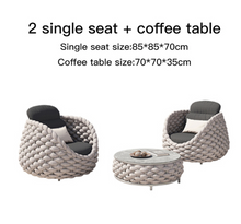 Load image into Gallery viewer, Luxury Plus Furniture - Nordic Rattan Set 4 Piece Set - Mix & Match (Balcony, Patio, Courtyard)