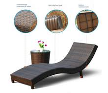 Load image into Gallery viewer, Luxury Plus Furniture - Nordic Rattan Sun Bed Lounger 3 Piece (Balcony, Patio, Courtyard, Pool)