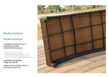 Load image into Gallery viewer, Luxury Plus Furniture - Nordic Rattan Sun Bed Lounger 3 Piece (Balcony, Patio, Courtyard, Pool)