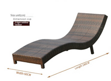 Load image into Gallery viewer, Luxury Plus Furniture - Nordic Rattan Sun Bed Lounger 3 Piece (Balcony, Patio, Courtyard, Pool)