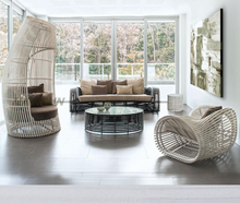 Load image into Gallery viewer, Luxury Plus Furniture - Nordic Rattan Designer Chair + Coffee Table + Oval Seat - Mix & Match (Balcony, Patio, Courtyard)