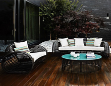 Load image into Gallery viewer, Luxury Plus Furniture - Nordic Rattan Designer Chair + Coffee Table + Oval Seat - Mix & Match (Balcony, Patio, Courtyard)