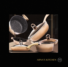 Load image into Gallery viewer, "Arna Lisa Royal Collections" Gold Diamond Queen Series Frying Pan Non-stick Stockpot Wok Pots