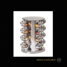 Load image into Gallery viewer, "Arna Lisa" Royal Collection - Luxury Rotary Seasoning Set 16 High Quality Red/Gold/Silver