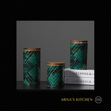 Load image into Gallery viewer, "Arna Lisa" Royal Collection - Luxury 3 Piece Storage - Green/Blue/Gold