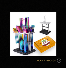Load image into Gallery viewer, "Arna Lisa" Royal Collection - Luxury 24 Piece Cutlery Set + Boxed - Many Styles & Colours