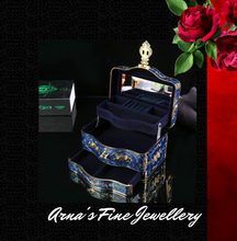 Load image into Gallery viewer, Arna's Luxury Jewellery Box Mirrored with 3 Layers (4 Colours)