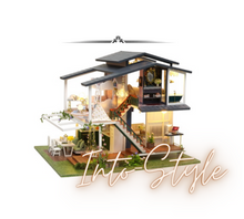 Load image into Gallery viewer, Architecture Series Building Blocks - French Boutique Big Doll House Furniture Miniature Building Kits DIY Dollhouse Kit Villa