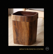Load image into Gallery viewer, "Arna Royal Vintage Collection" Luxury Imitation Wooden 14 L Trash Rubbish Bin