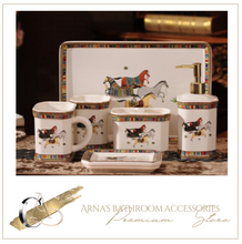 Load image into Gallery viewer, "Scottishe" Collection (Horses) - 6 Piece Bathroom Set