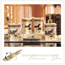 Load image into Gallery viewer, "Scottishe" Collection (Horses) - 5 Piece Bathroom Set