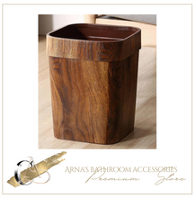 Load image into Gallery viewer, "Arna Royal Vintage Collection" Luxury Imitation Wooden 14 L Trash Rubbish Bin