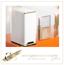 Load image into Gallery viewer, "Arna Royal Vintage Collection" Luxury Golden Range 7L Trash Rubbish Bin - Home or Business