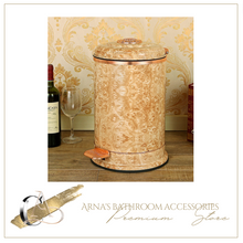 Load image into Gallery viewer, "Arna Royal Vintage Collection" Luxury Pedal Golden Range 6L Trash Rubbish Bin