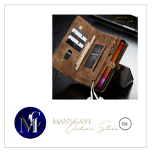 Load image into Gallery viewer, "Arna Lisa" Royal Collection - Designer Leather iPhone Case/Wallet 2 in 1 Magnetic iPhone 12-14