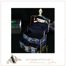 Load image into Gallery viewer, Arna's Luxury Jewellery Box Mirrored with 3 Layers (4 Colours)