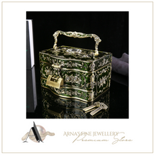 Load image into Gallery viewer, Arna's Luxury Jewellery Box Mirrored with 3 Layers (4 Colours)