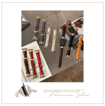 Load image into Gallery viewer, Top Quality Genuine Cow Leather Smart Watch Straps - Many Sizes & Colours