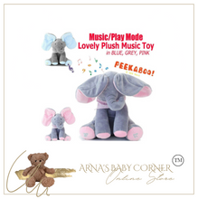 Load image into Gallery viewer, Elephant Educational Toy - Music - Talking - Peek-a-Boo - Soft - Interactive