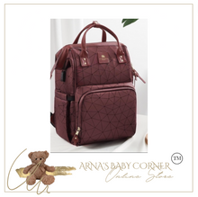 Load image into Gallery viewer, Designer Multifunction Diaper Baby Bag - Leather (4 Colours)