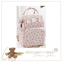 Load image into Gallery viewer, Designer Multifunction Diaper Baby Bag - Leather (4 Colours)